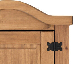 Seconique Corona 1 Door Single Wardrobe In Distressed Waxed Pine - thumbnail 8