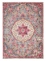 Grey Multi Floral Traditional Persian Luxurious Easy To Clean Rug For Living Room Bedroom And Dining Room-160Cm X 221Cm - thumbnail 8