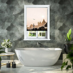 Lister Cartwright Photographic Blackout Roller Blinds For Bedroom Windows - (180 X 140 Cm) - Venice Tonal - thumbnail 5