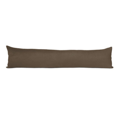 Lancashire Textiles Hollowfibre Filling (85 X 20Cm) Brown Suede Door Draught Excluder - image 1