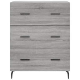 Berkfield Highboard Grey Sonoma 69.5X34X180 Cm Engineered Wood - thumbnail 8