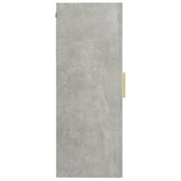 Berkfield Hanging Wall Cabinet Concrete Grey 69.5X34X90 Cm - thumbnail 4