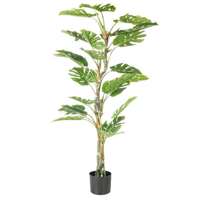 Beliani Artificial Plant Monstera 155 Cm Green - image 1