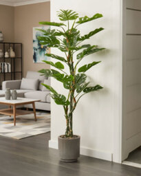 Beliani Artificial Plant Monstera 155 Cm Green - thumbnail 2
