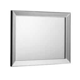 Julian Bowen Soprano Glass Wall Mirror, Wood Frame, Rectangular, Wall Mounted, Horizontal Or Veritcal, 80 X 60 X 3.5Cm - thumbnail 2