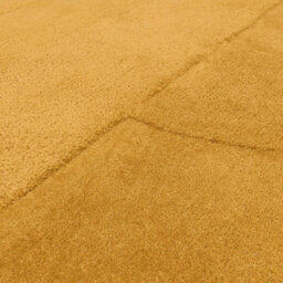 Furniturebox Uk Rift Mustard Yellow Carved Arches Rug 120X170 - thumbnail 2
