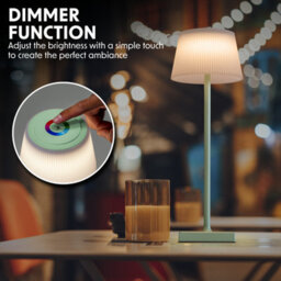 Sealey Dellonda Rechargeable Table Lamp For Home Office Restaurant Rgb Colours Dh214 - thumbnail 7