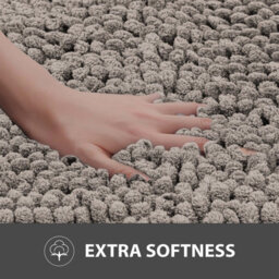 Crystals Non Slip Bath Mat Water Absorbent Shower Mats Machine Washable Bathroom Rug, Grey - thumbnail 3