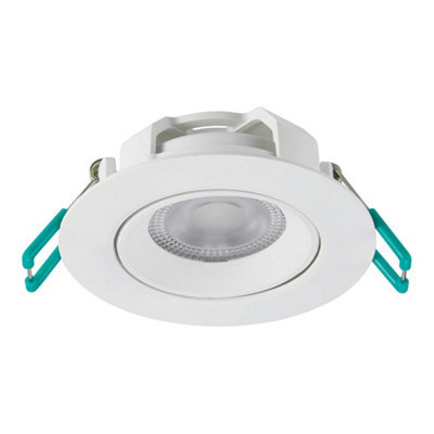 Sylvania Sylspot Neos Led Recessed Spotlight 4.8W 400 Lumens Ip44/20 White - Pack Of 10 - image 1