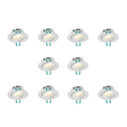 Sylvania Sylspot Neos Led Recessed Spotlight 4.8W 400 Lumens Ip44/20 White - Pack Of 10 - thumbnail 2