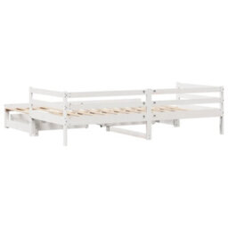 Berkfield Daybed With Trundle And Drawers Without Mattress White 90X190 Cm Single - thumbnail 8