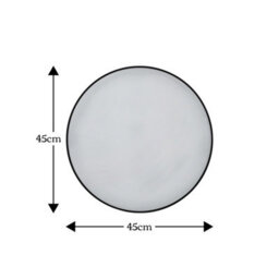 Showerdrape Woolwich Brushed Black Framed Round Mirror 45X45Cm - thumbnail 4