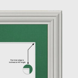AK Frames 40X20Cm Light Grey Classic Multi Photo Frame With Emerald Mount - Holds 3 Apertures (3X) 6X4 Photos - thumbnail 7