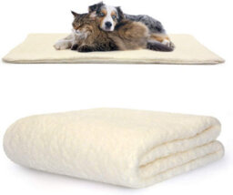 Snug Rug Pet Blankets - Cat & Dog Sherpa Fleece Blanket - Medium 120 X 88Cm, Cream - thumbnail 1