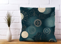 Warren Reed Designer Blue Moon And Sun Cushions 45Cm X 45Cm - thumbnail 2