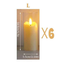 6Pcs Led Flameless Tealight Candles Battery Operated Flickering Lights For Wedding Christmas - thumbnail 2