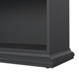 Furniture To Go Paris 4 Shelves Tall Bookcase In Matt Grey - thumbnail 9