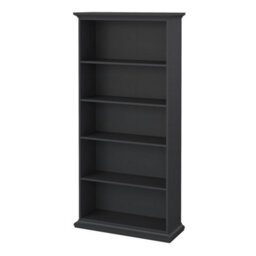 Furniture To Go Paris 4 Shelves Tall Bookcase In Matt Grey - thumbnail 3