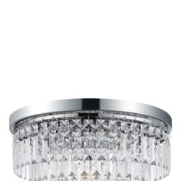 GoodHome Asuia Gloss Metal & Plastic Chrome Silver Effect Ceiling Light - thumbnail 9