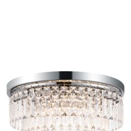 GoodHome Asuia Gloss Metal & Plastic Chrome Silver Effect Ceiling Light - thumbnail 8
