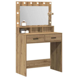 Walplus Dressing Table Artisan Oak 79 X 41 X 135 Cm Engineered Wood - thumbnail 3