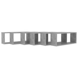 Berkfield Wall Cube Shelf 6 Pcs Concrete Grey 60X15X23 Cm Engineered Wood - thumbnail 7
