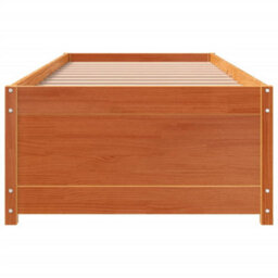 Berkfield Day Bed Wax Brown 90X190 Cm Solid Wood Pine - thumbnail 4