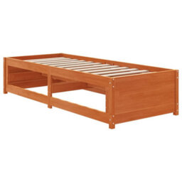Berkfield Day Bed Wax Brown 90X190 Cm Solid Wood Pine - thumbnail 6