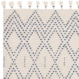Asiatic Nepal Cream Blue Diamond Rug-120Cm X 170Cm - thumbnail 3