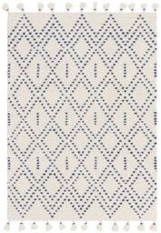 Asiatic Nepal Cream Blue Diamond Rug-120Cm X 170Cm - thumbnail 1