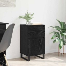 Walplus Sideboard With Drawer Black Oak 35 X 40 X 70 Cm Engineered Wood - thumbnail 1