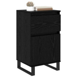 Walplus Sideboard With Drawer Black Oak 35 X 40 X 70 Cm Engineered Wood - thumbnail 3