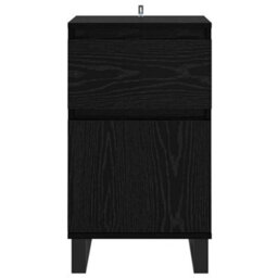 Walplus Sideboard With Drawer Black Oak 35 X 40 X 70 Cm Engineered Wood - thumbnail 6