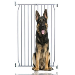 Bettacare Extra Tall Eco Screw Fit Pet Gate, Grey, 70Cm - 80Cm, Extra Tall Gate 100Cm In Height, Screw Fitted Dog Gate - thumbnail 1