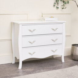 Melody Maison Large 3 Drawer Chest Of Drawers - Elizabeth White Range