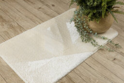 RugsX Bathroom Rug Santa Plain, Non-Slip, Soft - White   50X80 Cm - thumbnail 5