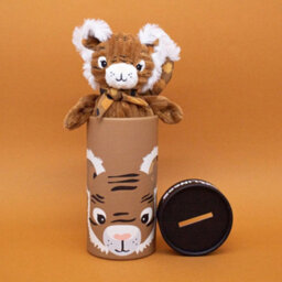 Les Dèglingos Les Degingos Small Speculos The Tiger In Box Plush Figure Kids Soft Cuddly Toy - thumbnail 2