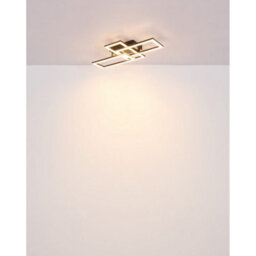 Luminosa Lighting Luminosa Sapena 53X37Cm Integrated Led Semi Flush Ceiling Light Matt Black 2X Led 3000K - thumbnail 7