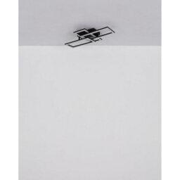 Luminosa Lighting Luminosa Sapena 53X37Cm Integrated Led Semi Flush Ceiling Light Matt Black 2X Led 3000K - thumbnail 8