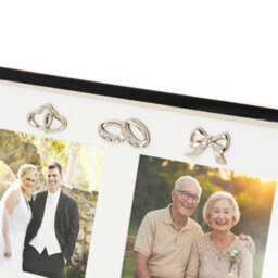 Happy Homewares 50Th Anniversary & Wedding Frame With Silver & Black Icons - thumbnail 4
