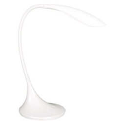 White High Vision Touch Control Tabletop Led Lamp - Mains Powered Desk Light With Gooseneck Arm & 400 Lumen Illumination - H40Cm - thumbnail 2