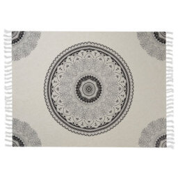 Beliani Blanket Berhampore Cotton 130 X 180 Cm Beige - thumbnail 4