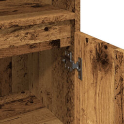 Berkfield Industrial Bathroom Cabinet Old Wood 30X30X100 Cm Engineered Wood - thumbnail 8