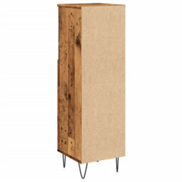 Berkfield Industrial Bathroom Cabinet Old Wood 30X30X100 Cm Engineered Wood - thumbnail 6