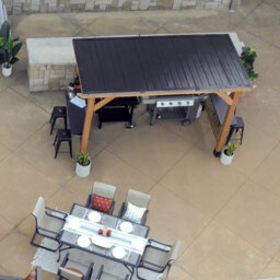 Backyard Discovery Xl Saxony Cedar Wood Outdoor Bbq/grill Gazebo 3.7M X 1.9M (12Ft X 6Ft) - thumbnail 3