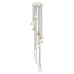 Luminosa Lighting Elstead Lisa Mcdennon By Hinkley Nula 12 Light Pendant Shell White, Luxe Gold - thumbnail 4
