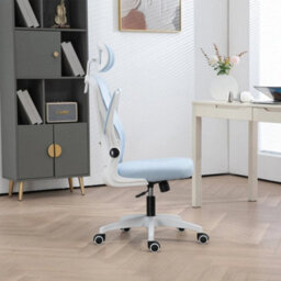 Blue Ergonomic Office Chair High Back Mesh Desk Chair With Headrest Lumbar Support - thumbnail 6