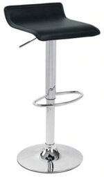 Lamboro Baceno Swivel Kitchen Bar Stool With Adjustable Height, Breakfast And Home Barstool,  Black - thumbnail 1