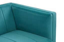 Premier Housewares Interiors By Premier Green Armchair, Plush Velvet Upholstered Seat, Sofa Couch For Outdoor Patio, Mid-Century Modern Armchair - thumbnail 8