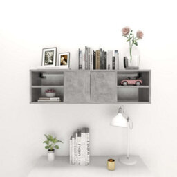 Berkfield Wall Shelf Concrete Grey 102X30X29 Cm Engineered Wood - thumbnail 3